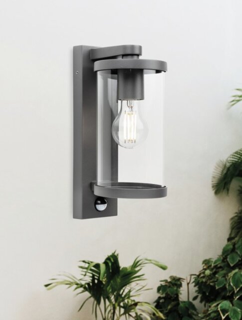 Firstlight 4132GP Harley Outdoor PIR Wall Light In Graphite Finish IP44