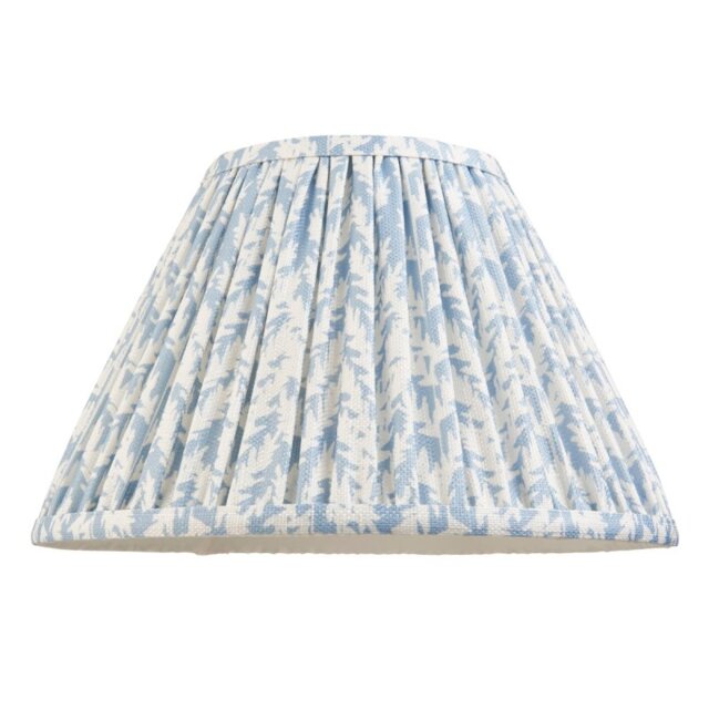 Endon 112917 Leaf Tapered Lamp Shade 30 cm In Shell Bay Blue