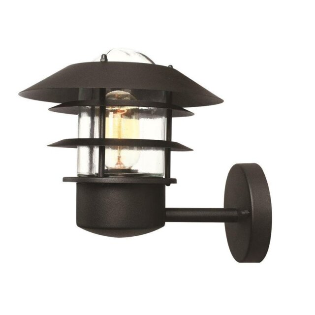 Elstead HELSINGORBK Helsingor 1 Light Outdoor Wall Lantern In Black