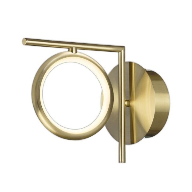 Mantra M6585 Olimpia SG 8 Watt Wall Light In Satin Gold/Opal White