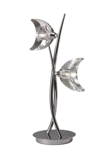Mantra M1460 Eclipse 2 Light Table Lamp In Chrome