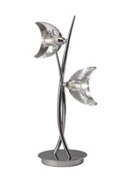 Mantra M1460 Eclipse 2 Light Table Lamp In Chrome
