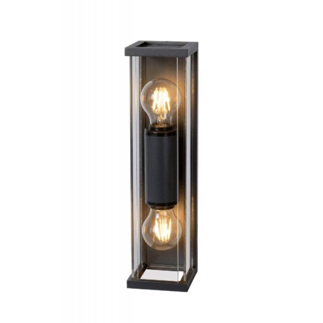 Mantra M6493 Meribel 2 Light Outdoor Wall Light In Graphite - H: 360mm