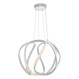 Dar ALO862 Alonsa Ceiling Pendant Light In Twisted Form With High Efficiency LED's - Dia: 520mm