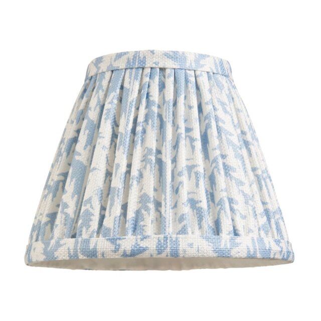 Endon 112914 Leaf Tapered Lamp Shade 16 cm In Shell Bay Blue