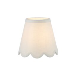 Dar Lighting Nerita Ivory Linen Tapered drum Shade 15 cm