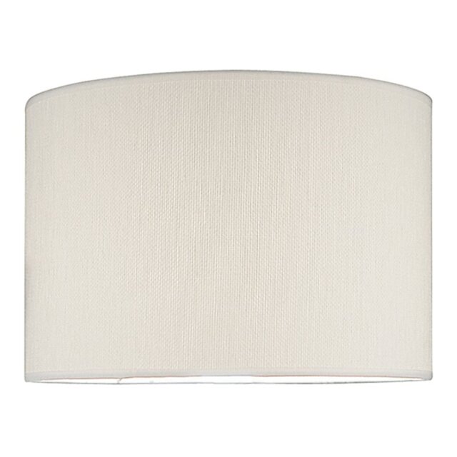 Dar Lighting Delta Ivory Cotton Drum Shade 38 cm