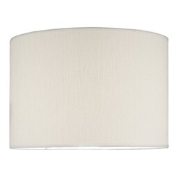 Dar Lighting Delta Ivory Cotton Drum Shade 38 cm