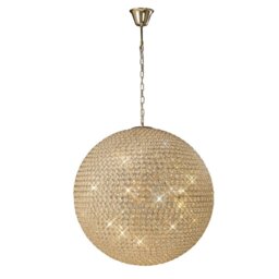 IL30750 Ava 12 Light French Gold & Crystal Ceiling Pendant