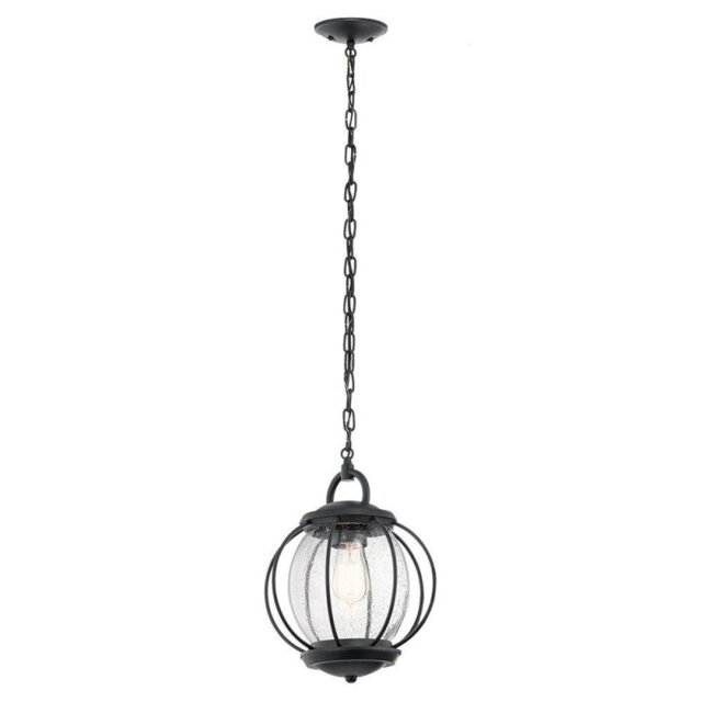 KL/VANDALIA8/M Vandalia 1 Light Outdoor Chain Lantern In Black