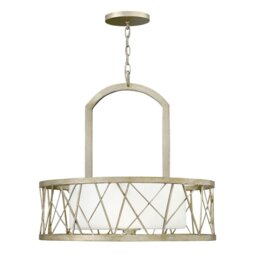HK-NEST-P-B-SL Nest 3 Light Silver Leaf Ceiling Pendant Chandelier