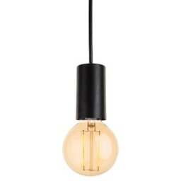 Firstlight 5927BK Berkeley 1 Light LED Ceiling Pendant Light In Black
