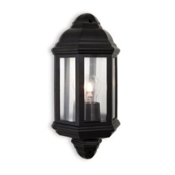 Firstlight 8655BK Park 1 Light Wall Light In Black Resin
