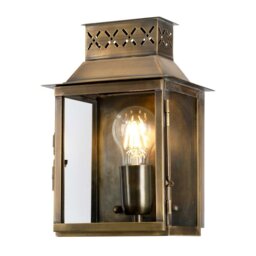 Lambeth Palace Outdoor Wall Lantern, Antique Brass