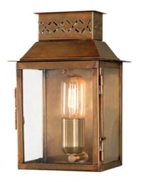 Lambeth Palace Outdoor Wall Lantern, Antique Brass