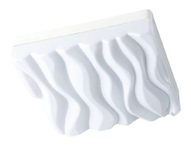 Mantra M5044 Arena LED Medium Square Flush Ceiling Light In White