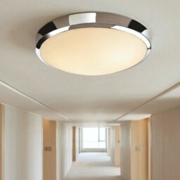 Firstlight 2343CH Toro LED IP44 Chrome Flush Bathroom Ceiling Light
