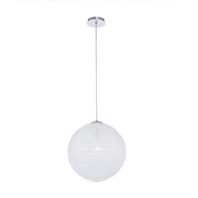 Mantra M5711 Bola 1 Light Large Ceiling Pendant In Polished Chrome - Dia: 400mm