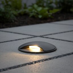Firstlight 6824GP Mini LED Driveover Light In Graphite Finish - 1 way