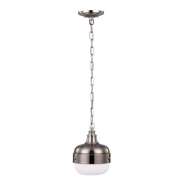 FE/CADENCE/1P BS Cadence 1 Light Steel and Nickel Mini Pendant