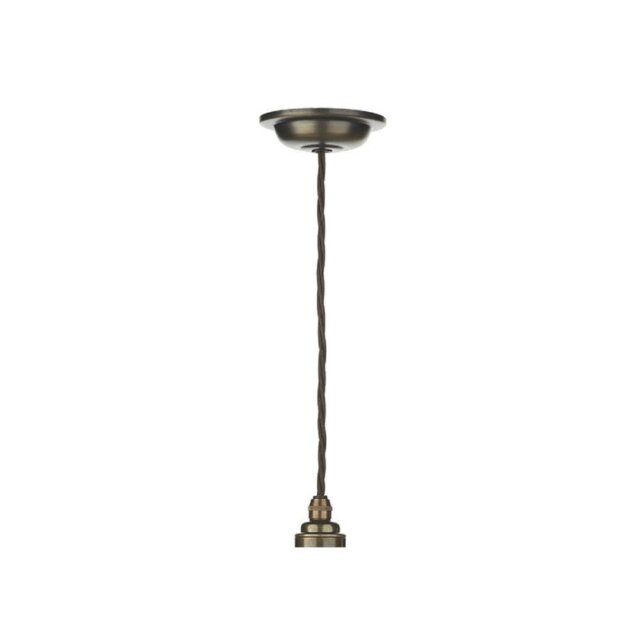 David Hunt Lighting DUX6575+VID8608 Duxford 1 Light Ceiling Pendant In Bronze With Clear Glass Shade