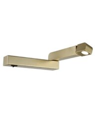 Franklite WB078 Horizontal Wall LED Reading Light In Matt Gold Finish - Right
