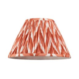 Endon 113073 Zigzag Tapered Lamp Shade 30 cm In Apricot Orange