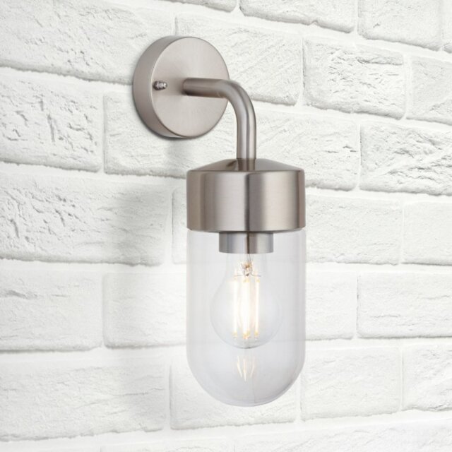Firstlight 3831ST Brisbane Outdoor Wall Light In Stainless Steel IP44