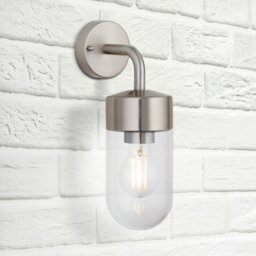 Firstlight 3831ST Brisbane Outdoor Wall Light In Stainless Steel IP44