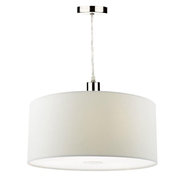 Dar RON652 Ronda Easy Fit Pendant In White - Dia: 400mm