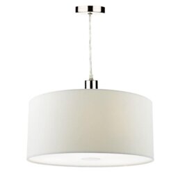 Dar RON652 Ronda Easy Fit Pendant In White - Dia: 400mm