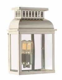 Westminster Abbey Solid Brass Outdoor Lantern, Polished Nickel