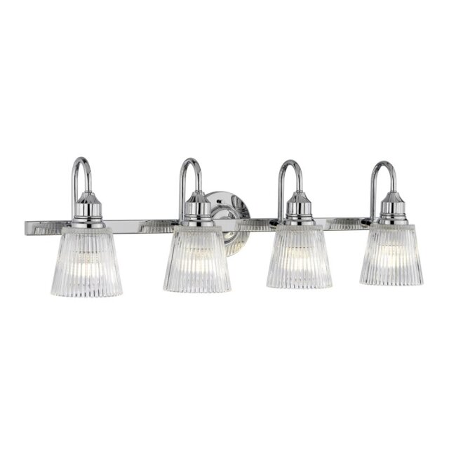 Quintiesse QN-ADDISON4-BATH Addison 4 Light Wall Light In Polished Chrome