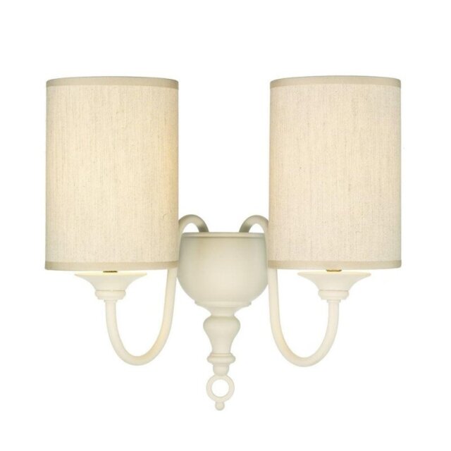 David Hunt Lighting FLE0933 Flemish Double Wall Light In Cream