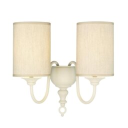 David Hunt Lighting FLE0933 Flemish Double Wall Light In Cream