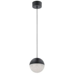 Quintiesse QN-MOONLIT-P-MBK Moonlit Integral LED Mini Ceiling Pendant Light In Matte Black Finish