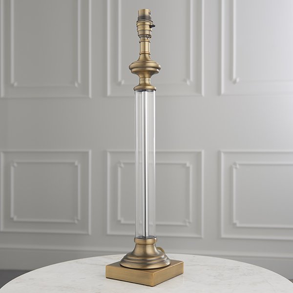Endon Lighting 94350 Avebury Table Lamp Base Only In Antique Brass Finish