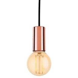 Firstlight 5927CP Berkeley 1 Light LED Ceiling Pendant Light In Copper