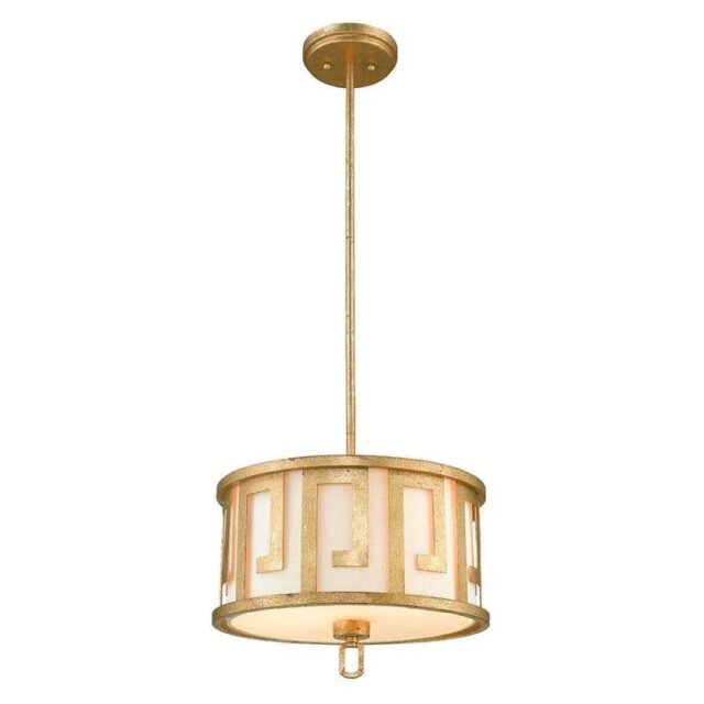 GN/LEMURIA/P/M Lemuria 2 Light Duo Mount Medium Pendant In Gold - Dia: 375mm