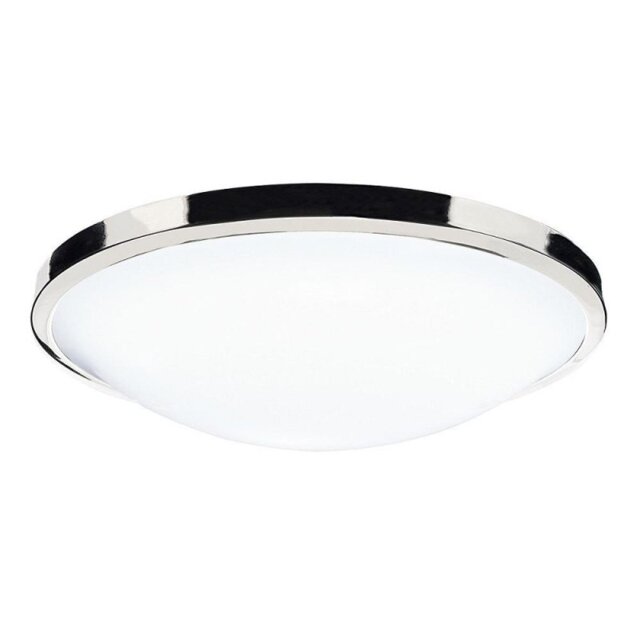DOV5250 Dover Acrylic Round Flush Light in Polished Chrome