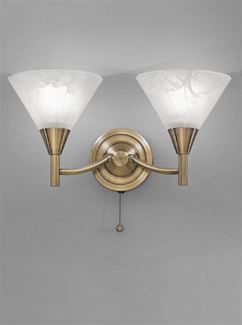 Franklite FL2251/2 Harmany Bronze 2 Light Wall Light