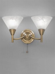 Franklite FL2251/2 Harmany Bronze 2 Light Wall Light
