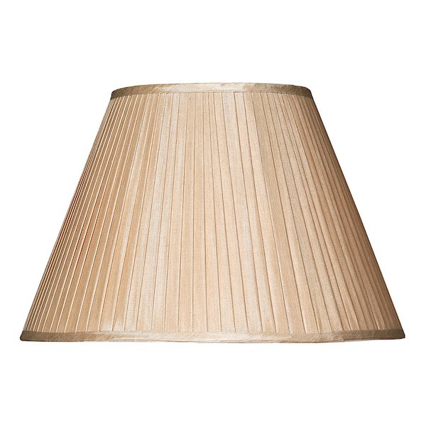 Dar Lighting Taupe Faux Silk Tapered Drum Shade 43 cm