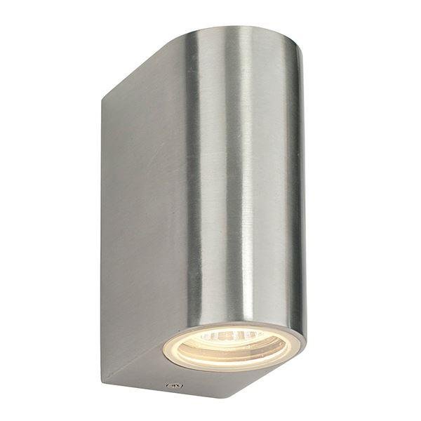 Saxby 13915 Doron Outdoor Wall Light in Brushed Alloy Finish