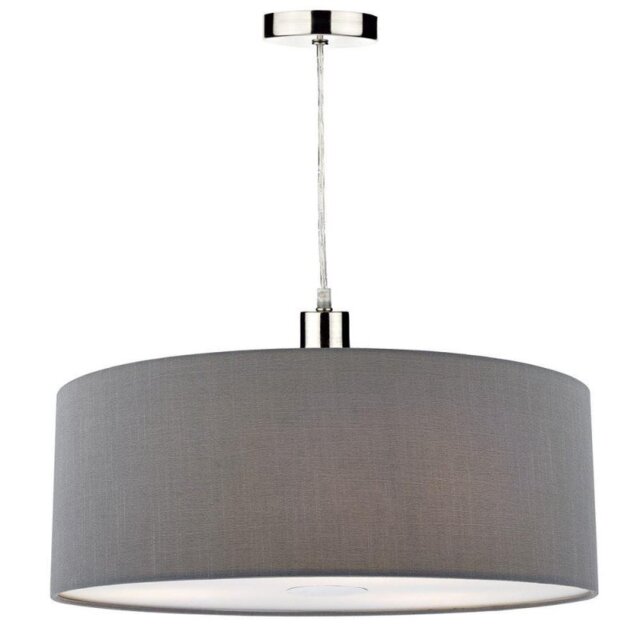 Dar RON8639 Ronda Easy Fit Pendant In Grey - Dia: 600mm