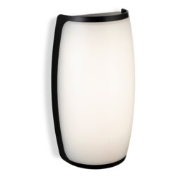 Firstlight 3844BK Apollo LED Resin Outdoor Wall Light In Black With White Diffuser IP54