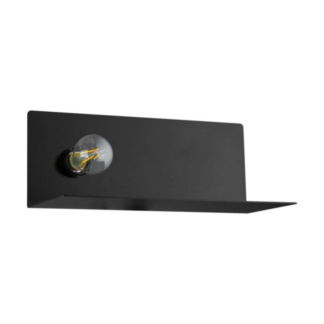 Eglo 98264 Ciglie 1 Light Wall Light In Black With USB Charger
