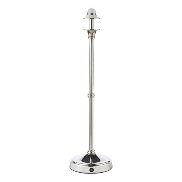 Dar Lighting Dahl Rechargeable LED Table Lamp In Polished Nickel