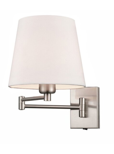 Rosie Swing Arm Wall Light In Satin Nickel Finish W503/1174