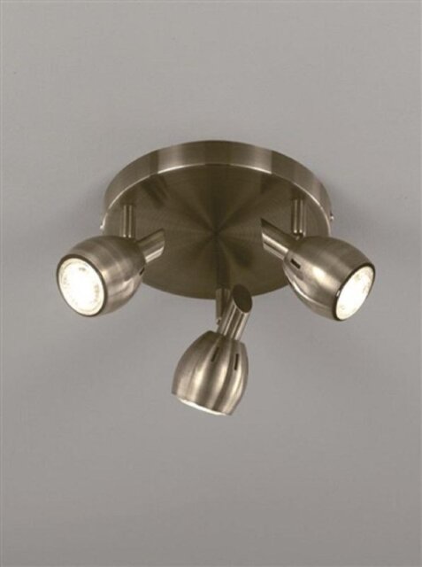 Franklite SPOT9013 Lazio 3 Light Ceiling Light In Bronze With Fully Adjustable Spotlights